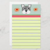 Puppy hond briefpapier (Voorkant / Achterkant)