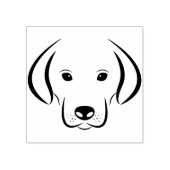puppy hond gezicht kunst stempel (Afrduk)