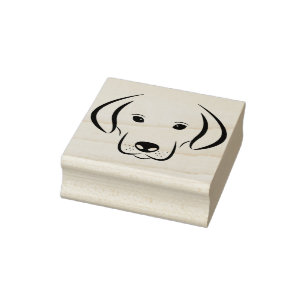 puppy hond gezicht kunst stempel