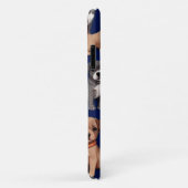 Puppy Hond Navy Blauw Patroon Ontwerp Case-Mate iPhone Case (Achterkant/rechts)