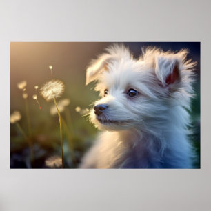 Puppy Hond Pet Dier Tranquil Vredig Poster