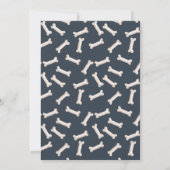 Puppy hond verjaardag, laten we paw-ty! Uitnodigin Kaart (Achterkant)