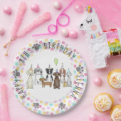 Puppy Hond Verjaardag Pawty Papieren Bordje (Feest)