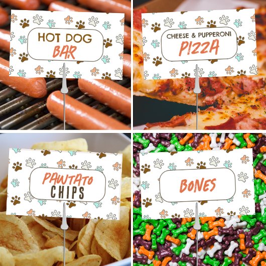 Puppy Hond Verjaardag Snack DIY Printable Labels Poster