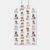 Puppy Honden Baby Shower Cadeaulabel (Achterkant)