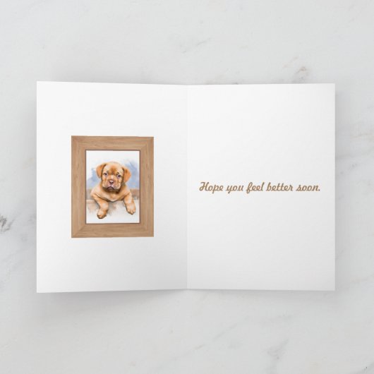 Puppy Hope dat je je beter voelt. Kaart (Binnen)