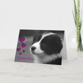 Puppy, ik hou van je kaart