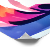 Puppy in blauwe jas ontwerp poster (Hoek)