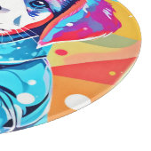 Puppy in blauwe jas ontwerp snijplank (Hoek)