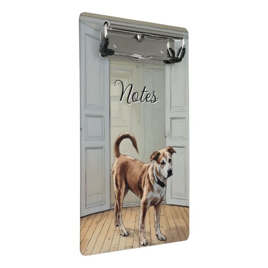 Puppy in de deuropening Mini Klembord (Schuin)