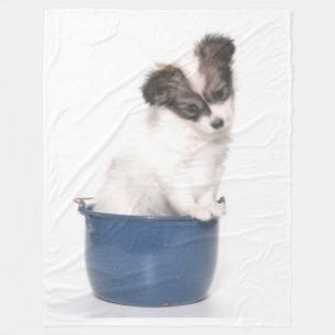 PUPPY in een BLIK Fleece Deken
