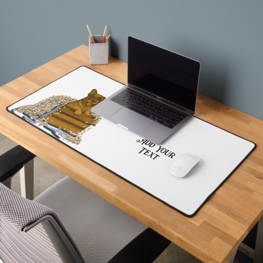 Puppy in een doos bureaumat (Kantoor 2)