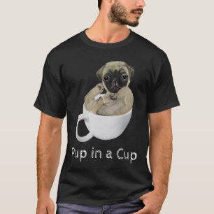 Puppy in een theacup t-shirt