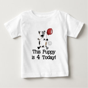 Puppy is 4 Verjaardag Tshirts en geschenken