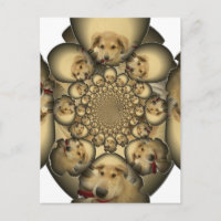 Puppy Kaleidoscoop Art Print