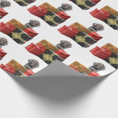 Puppy kerstcadeautjes cadeaupapier (Hoek)