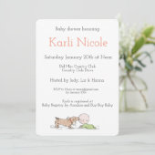 Puppy Kisses Baby Shower Invitations (Debout devant)
