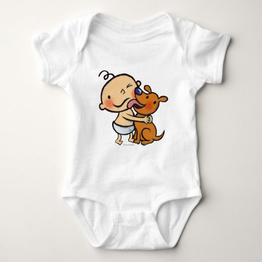 Puppy Kisses voor de Baby Romper (Voorkant)