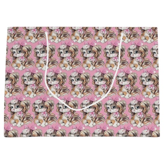 Puppy Large Gift Bag Groot Cadeauzakje (Voorkant)