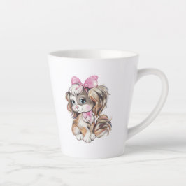 Puppy Latte Mug Latte Mok