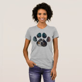 Puppy Liefde Hond Paw T-shirt (Voorkant volledig)