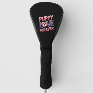 Puppy liefde voor altijd hond golfheadcover