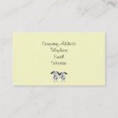 Puppy Log Chien Grooming Carte de visite (Dos)