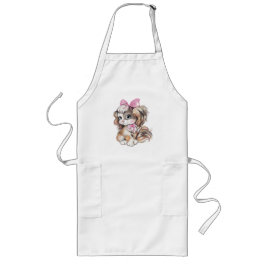 Puppy Long Apron Lang Schort