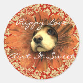 Puppy Love Ain It Sweet Sticker (Devant)
