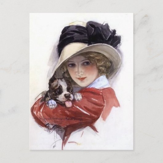 Puppy Love Briefkaart (Voorkant)