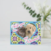 Puppy Love Briefkaart (Staand voorkant)