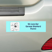 Puppy Love Bumpersticker (Op auto)