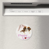 Puppy Love Cavalier King Charles Spaniel Magnet Magneet (Insitu (Vaatwasser))