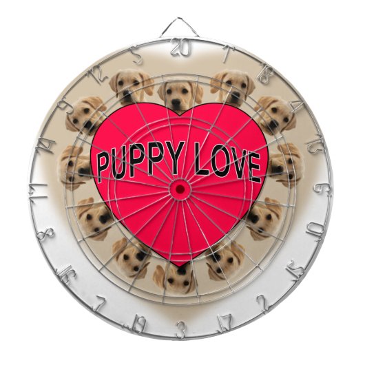 Puppy Love Dartbord (Voorkant)