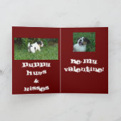 Puppy Love Feestdagen Kaart (Binnen)