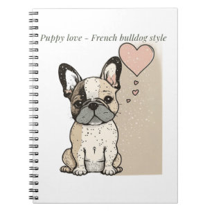 Puppy love - Franse bulldog stijl Notitieboek
