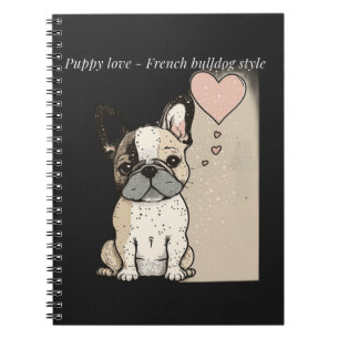 Puppy love - Franse bulldog stijl Notitieboek