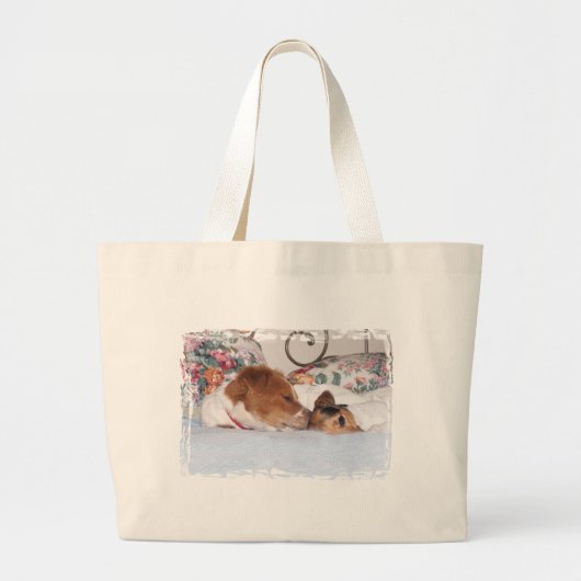 PUPPY LOVE GROTE TOTE BAG (Voorkant)