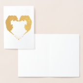 'Puppy Love' Hartvormige Dex-Kaart Folie Kaarten (Display)