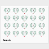Puppy Love Heart Sticker (Vel)