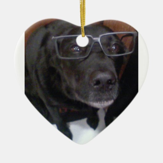 Puppy Love Keramisch Ornament (Voorkant)