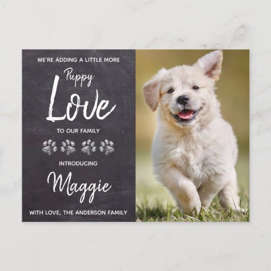 Puppy Love New Pet Dog Puppy Shower Invitation (Devant)