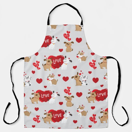 Puppy Love Pattern Schort (Voorkant)