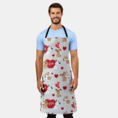 Puppy Love Pattern Schort (Gedragen)