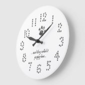 Puppy Love Quote Dog Paw Print Wall klok (Hoek)
