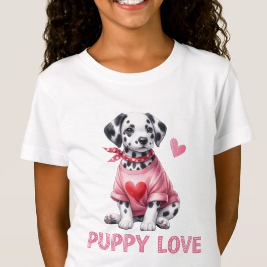 Puppy Love Saint Valentin T-shirt enfant