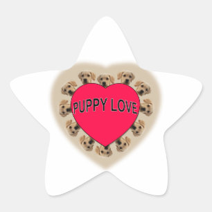 Puppy Love Ster Sticker