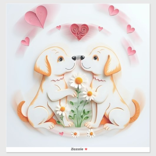 Puppy Love Sticker (Vel)