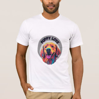 "PUPPY LOVE" titel met hond logo T-shirt