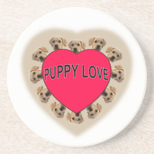 Puppy Love Zandsteen Onderzetter